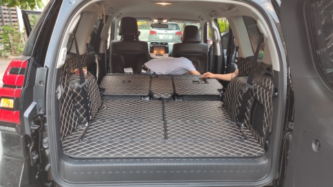 Thảm lót cốp ô tô Toyota Prado giá tại xưởng, rẻ nhất Hà Nội, TPHCM